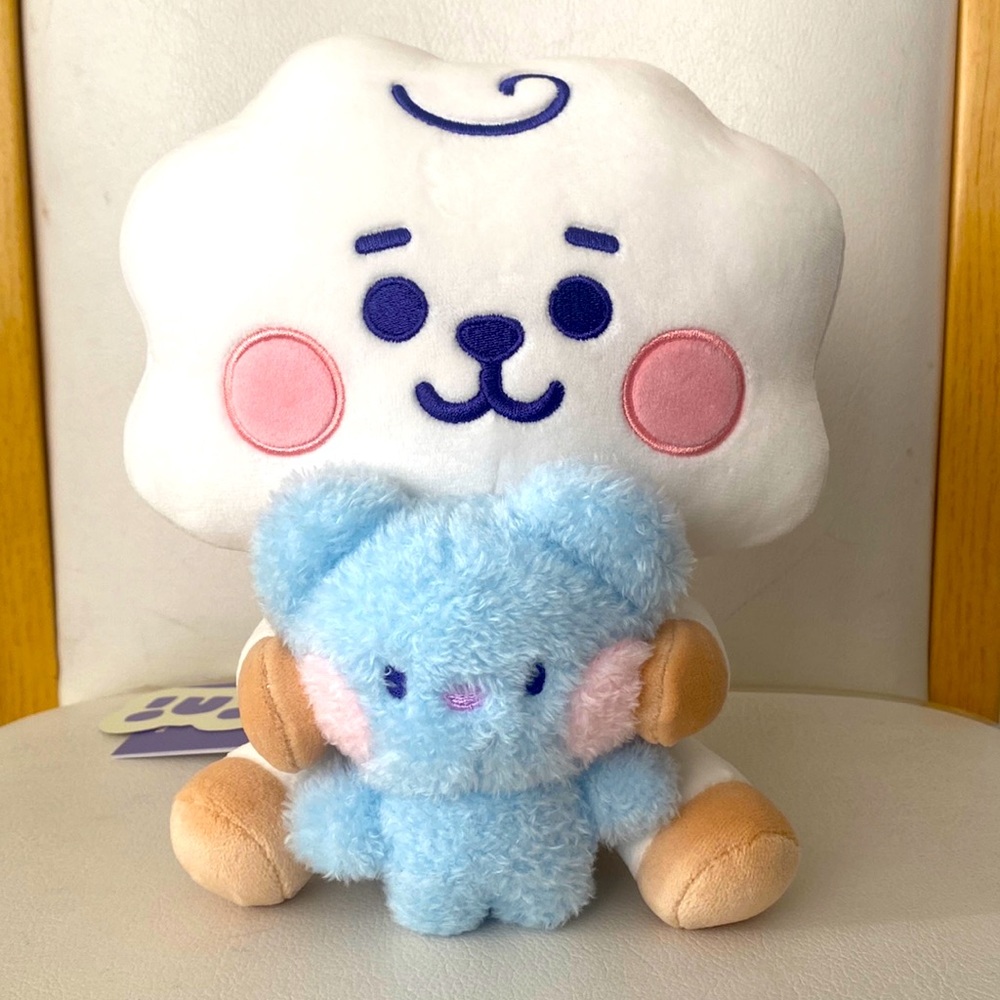 line friends bt21 bts magnetic rj and mini koya sitting plusher